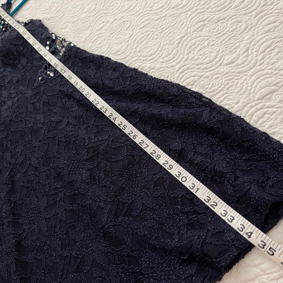 Jodi Kristopher Midnight Blue Evening Dress Size 1 - Picture 12 of 16